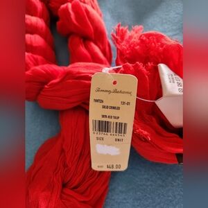 Tommy Bahama Red Tulip Crinkle Scarf